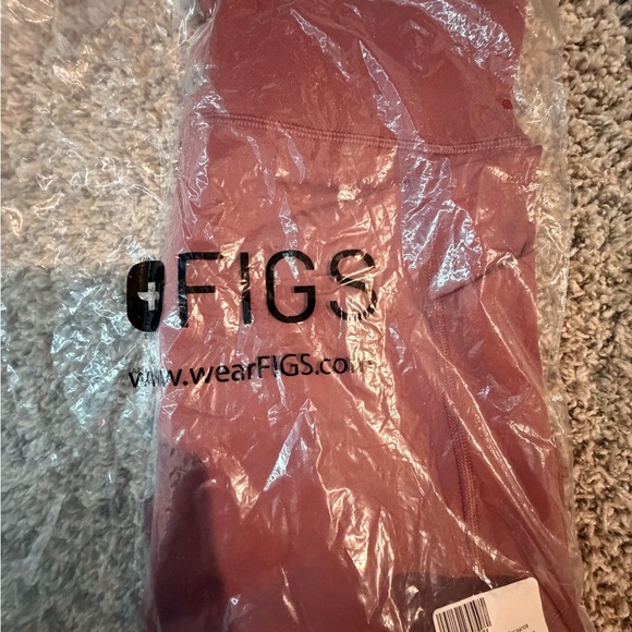 Figs Biker Shorts in Mauve Brown - Picture 7 of 7